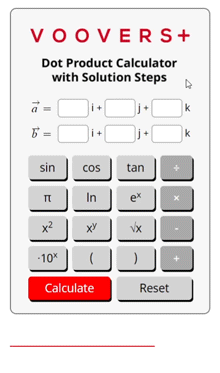 Dot Product Calculator Best Full Solution Steps