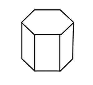 volume of a hexagonal prism with height and radius