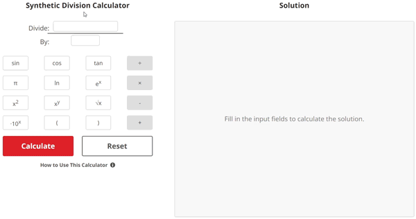 Synthetic Division Calculator | Best Full Solution Steps